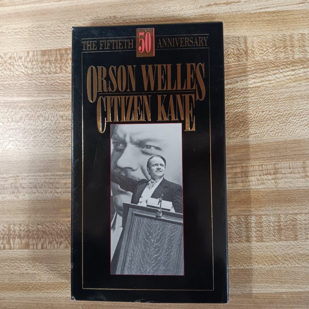 Orson Welles CITIZEN KANE 1941 VHS 50TH Anniversary Turner Home Entertainment VG